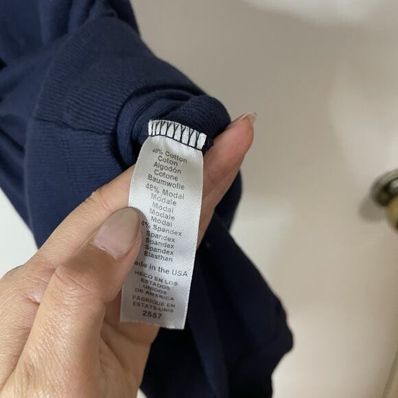 NWOT Michael Stars Demi Ribbed bodycon tank dress nocturnal blue 2557 Medium - Picture 4 of 6